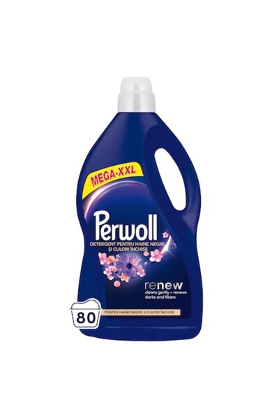 Perwoll Dark Bloom Liquid Laundry Detergent, 80 Washes, 4000 ml