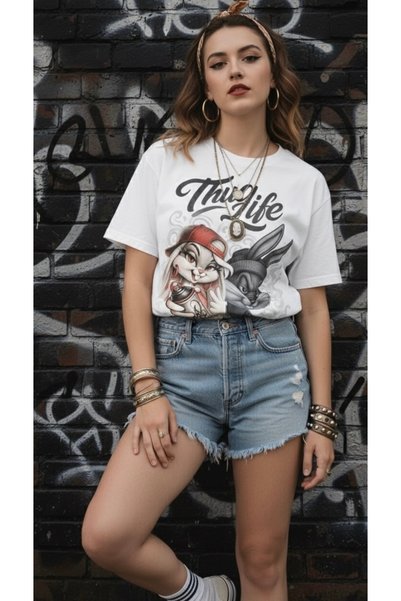 Infire clothing Oversized 100% Cotton Thuglife Printed T-Shirt