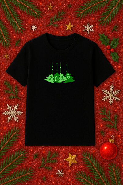 SVART WEAR Μπλουζάκι με θέμα την Πρωτοχρονιά oversized Χριστουγεννιάτικο μπλο...