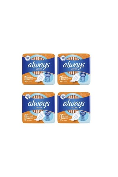 Always Set 4 x pads, 10 pcs, Ultra Normal Plus