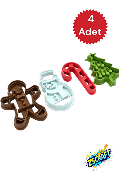 zscraft Yılbaşı Temalı Kurabiye Kalıbı Seti