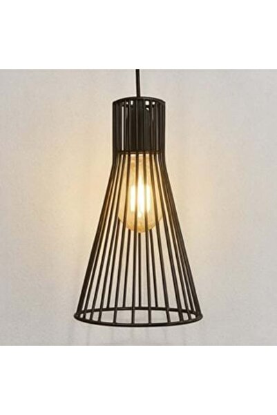 NO NAME Abajur Metalic Negru Conic pentru Lustra 18x7x31cm