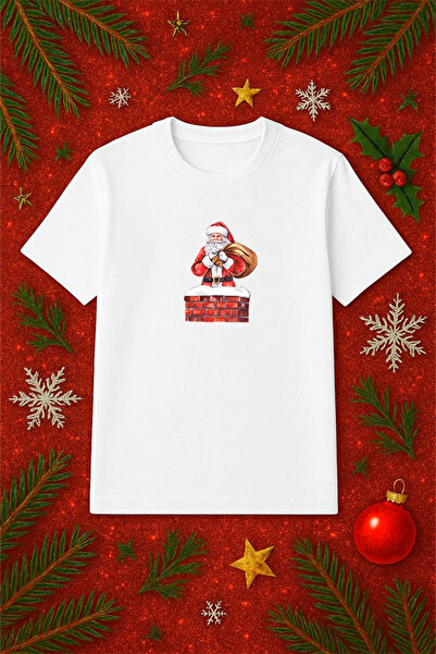 SVART WEAR Μπλουζάκι με θέμα την Πρωτοχρονιά oversized Χριστουγεννιάτικο μπλο...