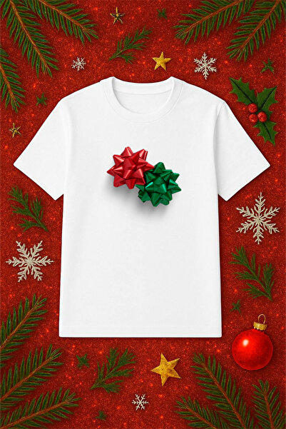 SVART WEAR Tricou tematic de Anul Nou supradimensionat tricou Crăciun Crăciun