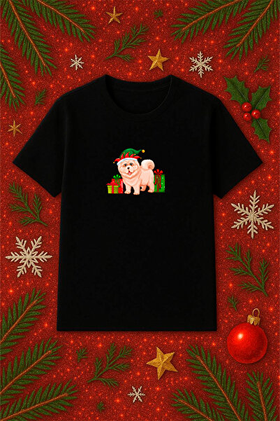 SVART WEAR Tricou tematic de Anul Nou supradimensionat tricou Crăciun Crăciun