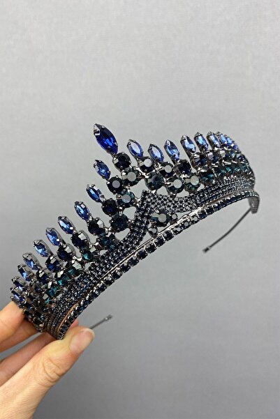 Limelia Νυφικό στέμμα με μπλε ναυτικό χρώμα Anteras Kına