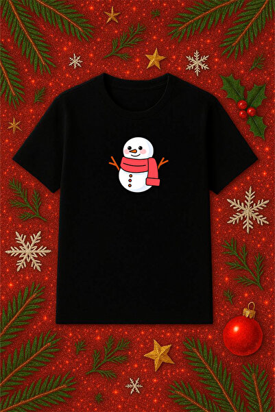 SVART WEAR Μπλουζάκι με θέμα την Πρωτοχρονιά oversized Χριστουγεννιάτικο μπλο...