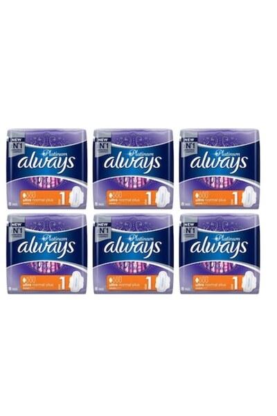 Always Set of 6 Platinum Ultra Normal Plus sanitary pads – 8 pcs per pack