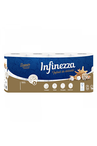 Misavan Hârtie igienică Infinezza Marino, 3 straturi, 8 role -