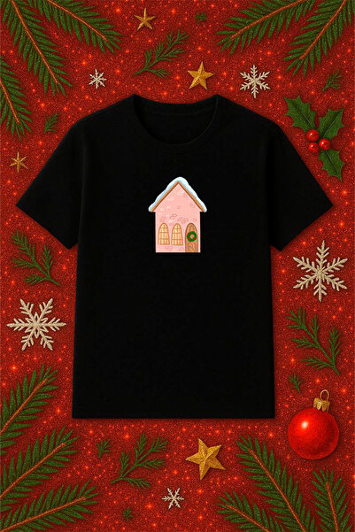 SVART WEAR Μπλουζάκι με θέμα την Πρωτοχρονιά oversized Χριστουγεννιάτικο μπλο...