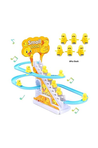Rally Electric Musical Climbing Stairs Duck Race Track Toy for Children