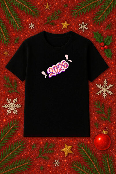SVART WEAR Μπλουζάκι με θέμα την Πρωτοχρονιά oversized Χριστουγεννιάτικο μπλο...