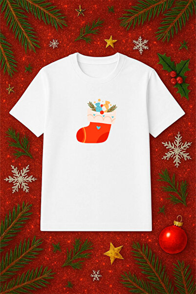 SVART WEAR Μπλουζάκι με θέμα την Πρωτοχρονιά oversized Χριστουγεννιάτικο μπλο...