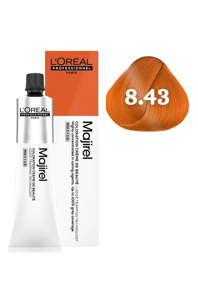 L'oreal Professionnel Majirel Saç Boyası 8.43 Açık Kumral Bakır Dore 60ml - Y...