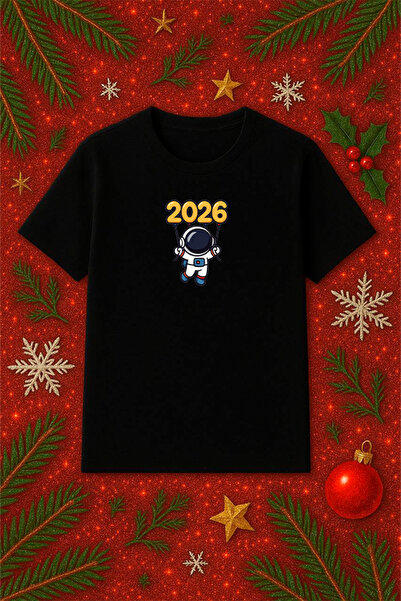 SVART WEAR Μπλουζάκι με θέμα την Πρωτοχρονιά oversized Χριστουγεννιάτικο μπλο...