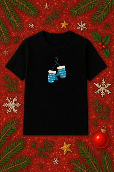 SVART WEAR Μπλουζάκι με θέμα την Πρωτοχρονιά oversized Χριστουγεννιάτικο μπλο...