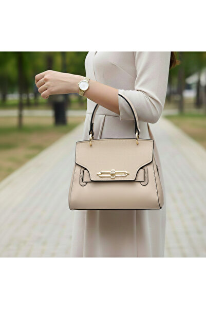 MY VİNTAGE Lined Strap Handbag Women's Shoulder Bag