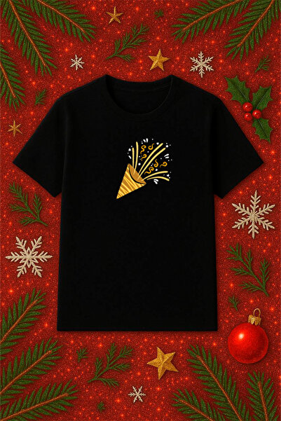 SVART WEAR Tricou tematic de Anul Nou supradimensionat tricou Crăciun Crăciun