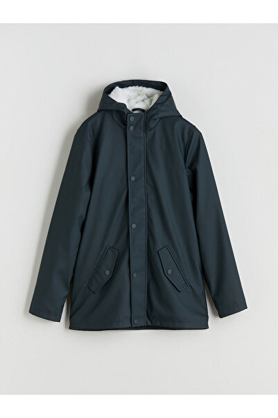 LC Waikiki Gray Standard Fit Hooded Men's Parka