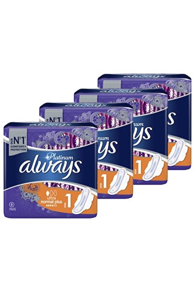 Always Platinum Normal - Pachet Promoțional (4 x 8 bucăți)