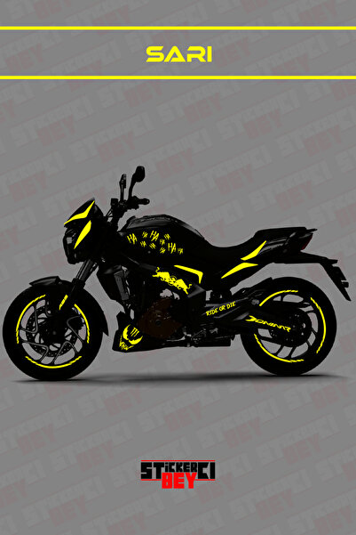 STİCKERCI BEY DOMİNAR 400-250 FULL BODY MOTOR ARMA STİCKER KAPLAMA SETİ (FOLY...