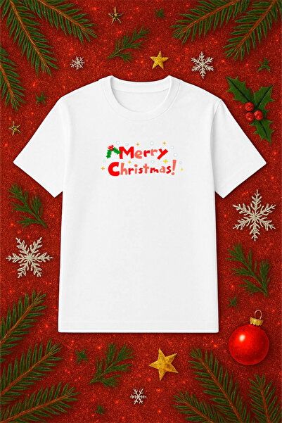 SVART WEAR Tricou tematic de Anul Nou supradimensionat tricou Crăciun Crăciun