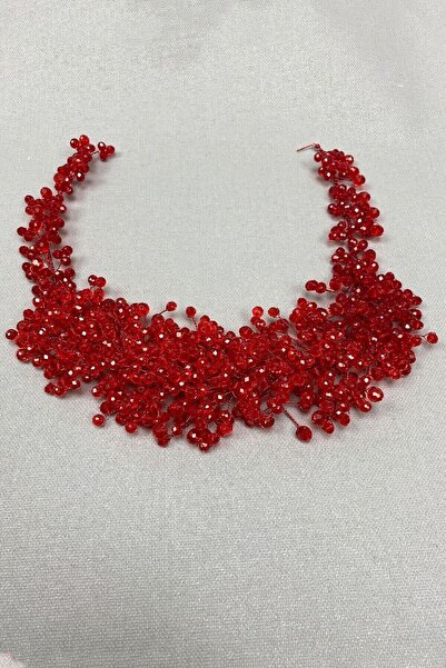 Limelia Κόκκινο ασιατικό κρυστάλλινο αξεσουάρ για τα μαλλιά της νύφης – Αξεσο...