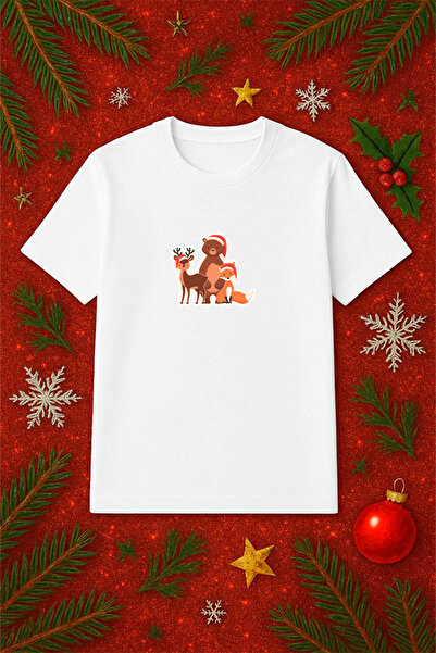 SVART WEAR Tricou tematic de Anul Nou supradimensionat tricou Crăciun Crăciun