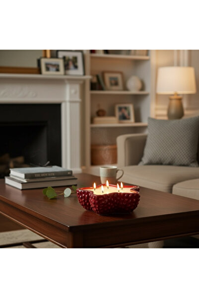 BELLATRİX ATÖLYE Yıldız Formlu Mum Dolgulu Dekoratif Kase – Starrya – 16 x 5 cm