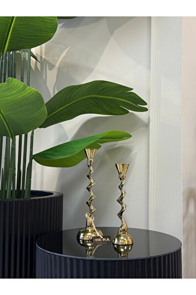 HERA DEKOR İTHAL 2Lİ METAL ŞAMDAN