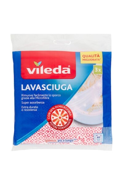Vileda Dishwashing Cloth Set, 3 pcs