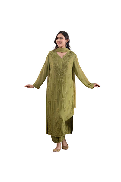 MYSMAR مهندي فو جورجيت وشاح علوي سفلي - HRT4893 | مهندي