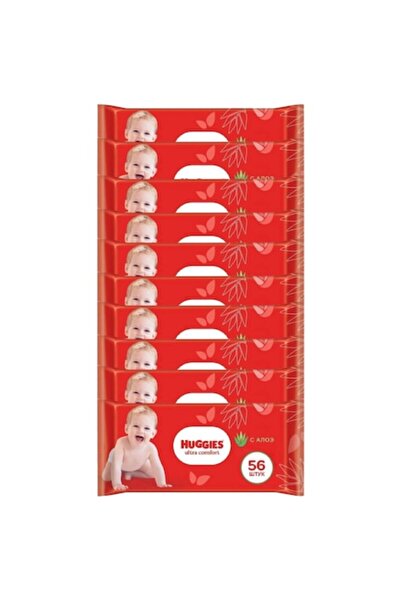Huggies Șervețele umede Ultra Comfort, pachete de 10 x 56, 560 buc.