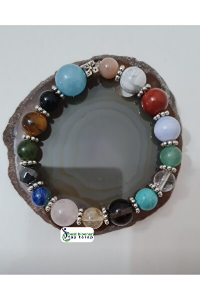 best bioenerji taş terapi Natural Stone Chakra Bracelet