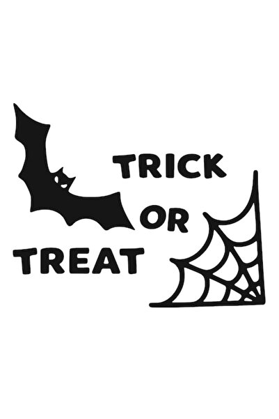 Oracal 651 Sticker decorativ auto, liliac si panza de paianjen, trick or treat, 18cm, negru