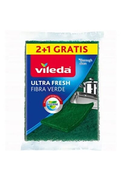 Vileda Set de 3 bureți, Ultra Fresh, Verzi