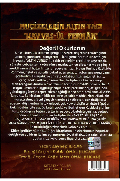kitaptakipcileri Mucizelerin Altın Tacı HAVASUL FERMAN Ayasofya Zeynep Ilıcan Gayb Alemi Gizli İlimler Berhetiyye Dua