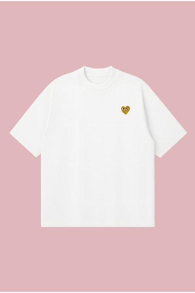 PURE POWER Tricou Comme Des Garçons Gold Boxy Fit supradimensionat unisex tri...