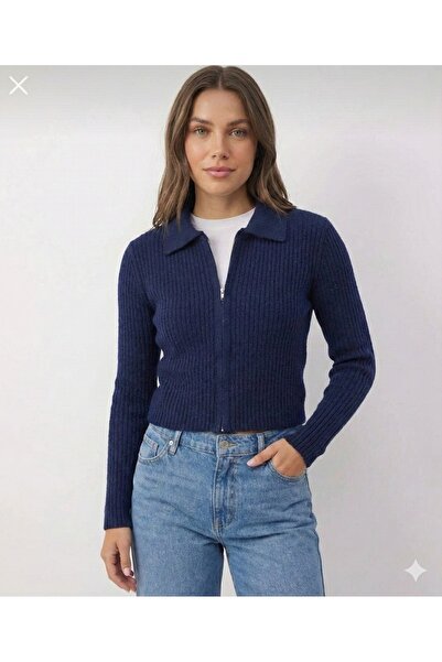 mamizya Women's Zippered Short Cardigan