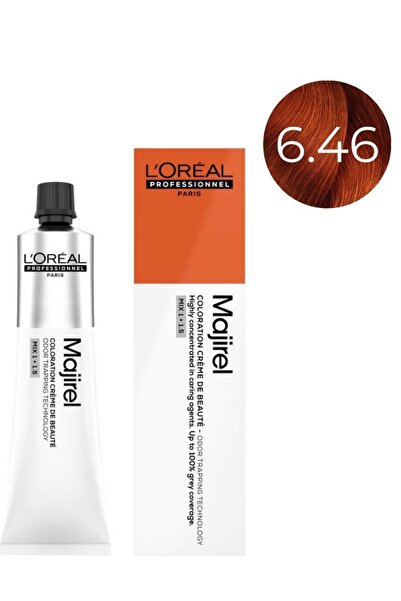 L'oreal Professionnel Majirel Saç Boyası 6.46 - Koyu Kumral Bakır Kızıl 60ml ...