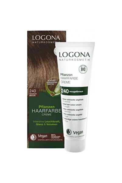 Logona Vopsea de păr cremă Satin Nougat Caramel 240, 150 ml