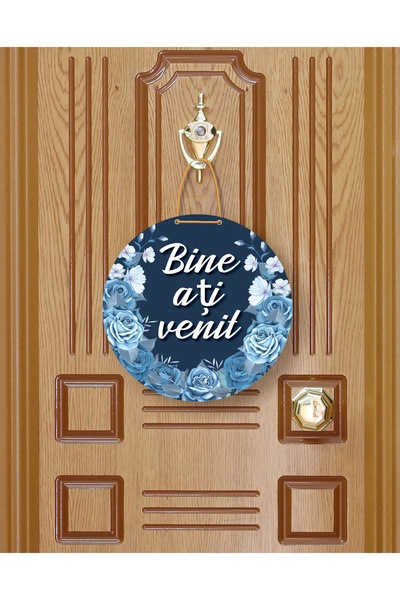 M&H Quality السلسلة الأوروبية |   إكسسوار باب خاص برومانيا بعبارة 'مرحبًا بك'