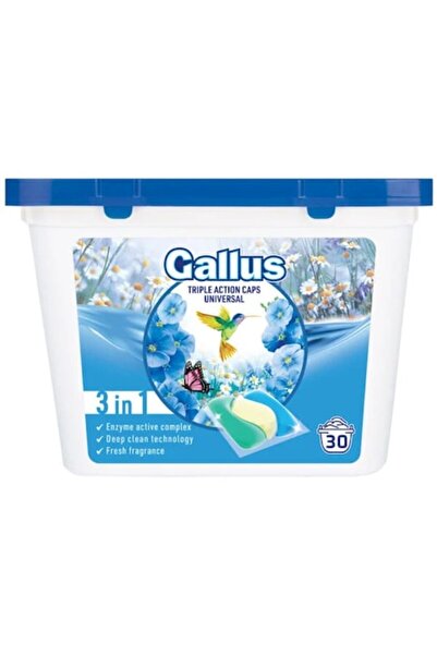 Gallus Detergent de rufe automat universal 3 în 1, 30 capsule