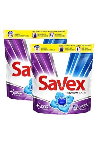 SAVEX Set 2 x capsule de detergent pentru parfum Semana, 15 capsule