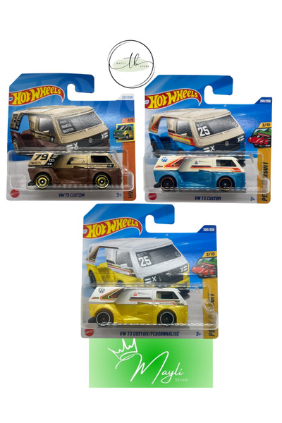 HOT WHEELS VW T3 CUSTOM VW T3 CUSTOM/PERSONNALISE VW T3 CUSTOM 1/64 ölçek 202...