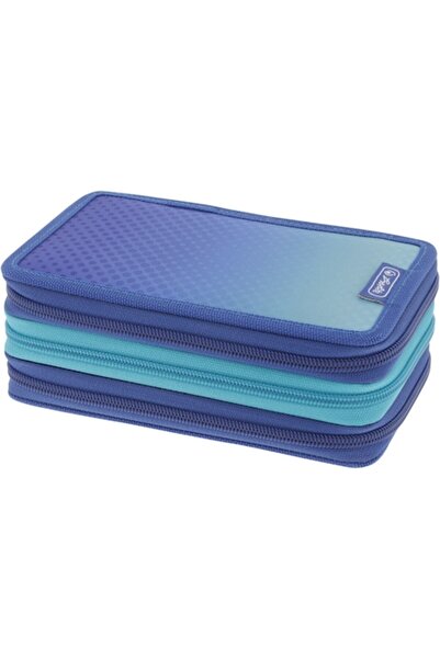 Herlitz Penar, echipat cu 31 de piese, 3 fermoare Dip Dye, culoare albastru/t...
