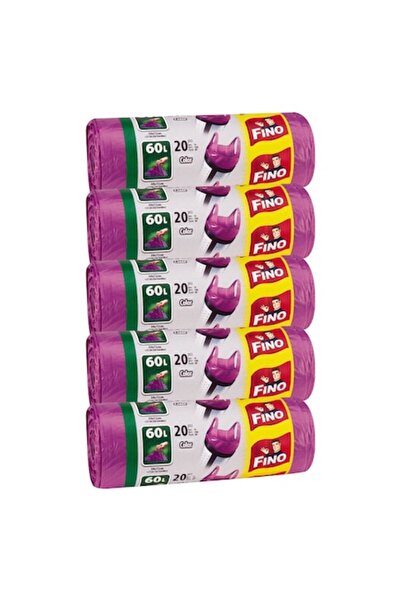 Fino Pachet 5 x Saci Menaj Fino, Menaj Hd Colorati 60 l, 20 Bucati