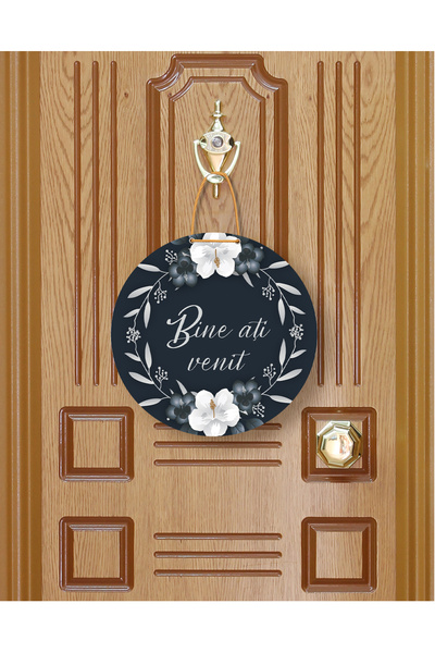 M&H Quality السلسلة الأوروبية |   إكسسوار باب خاص برومانيا بعبارة 'مرحبًا بك'