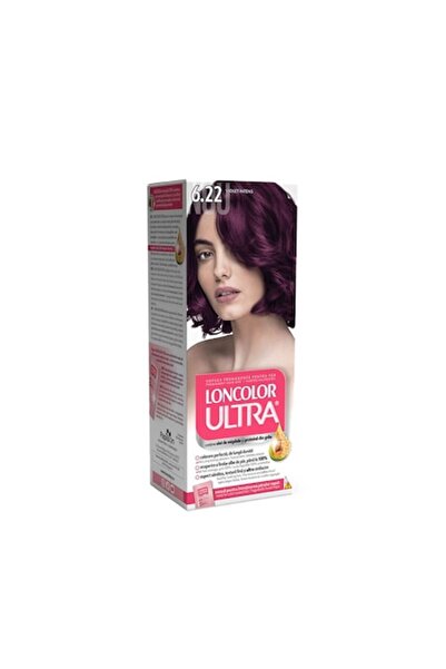 Loncolor Vopsea de păr ultrapermanentă cu amoniac Set 6.22 Violet intens, 3 c...