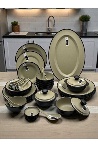 AR New 40-pcs High Quality melamine serving dish set